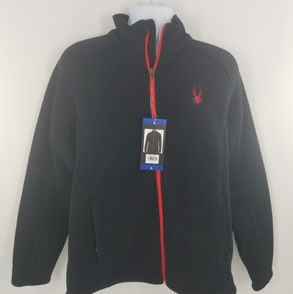 Spyder Active Sports Full Zip Blk/Red NWT
